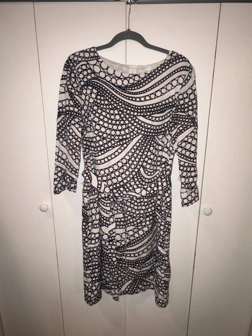 Marimekko Mini Dress Black and White Size 40